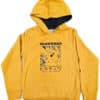 Gul Pikachu Hættetrøje med japanske Tegn