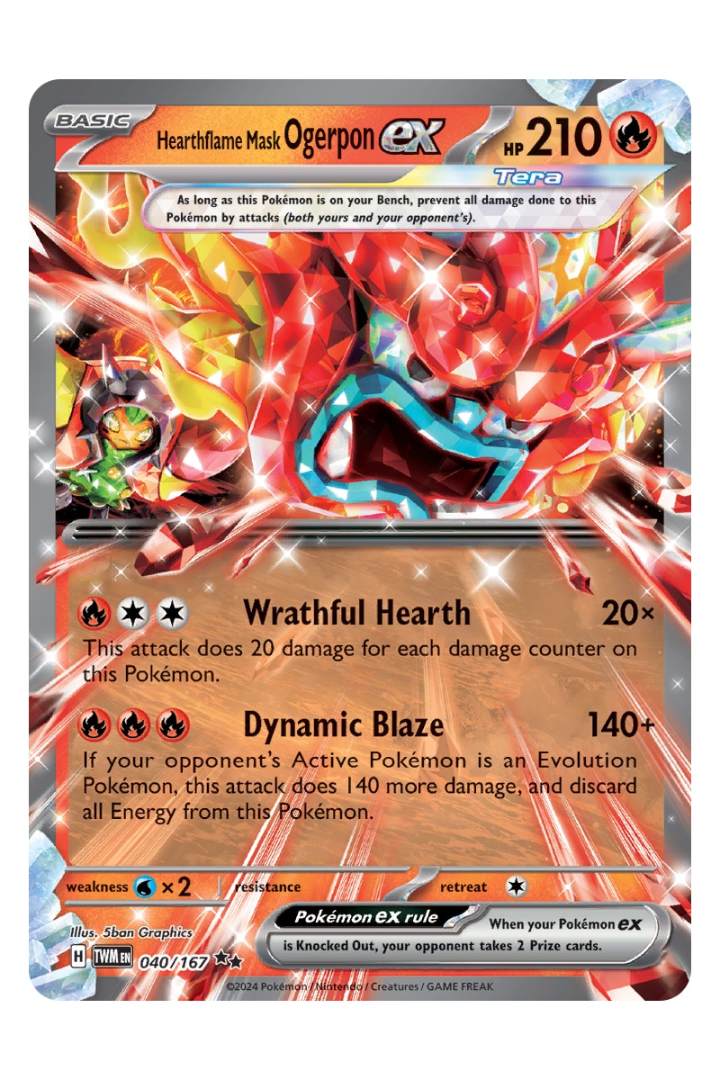 Hearthflame Mask Ogerpon ex 040/167