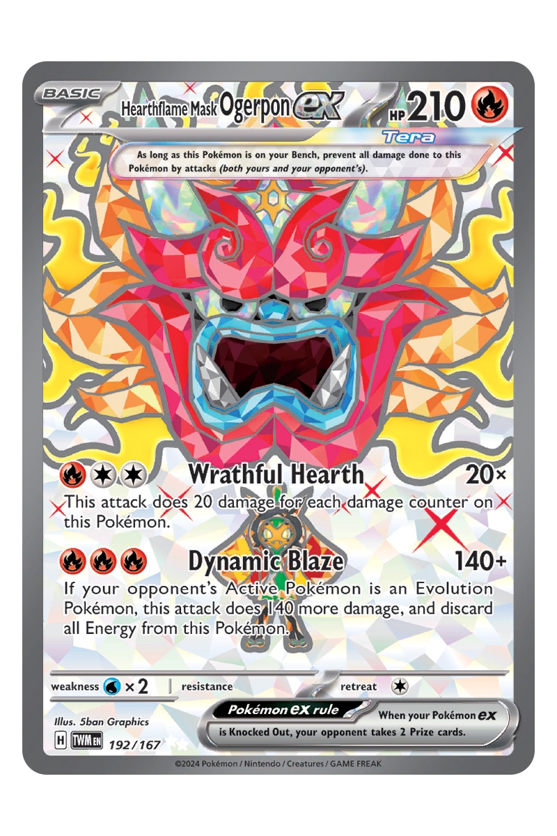 Hearthflame Mask Ogerpon ex 192/167 Full Art
