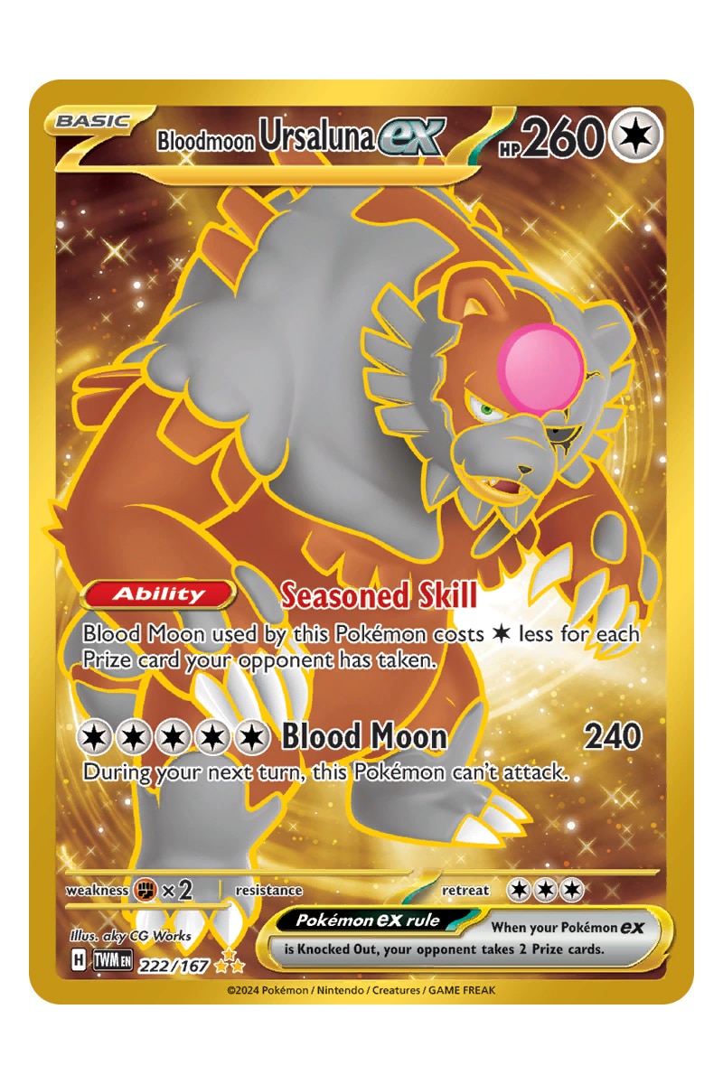 Bloodmoon Ursaluna ex 222/167 Secret Rare