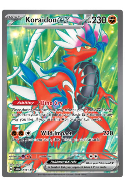 Koraidon ex secret rare 231/198