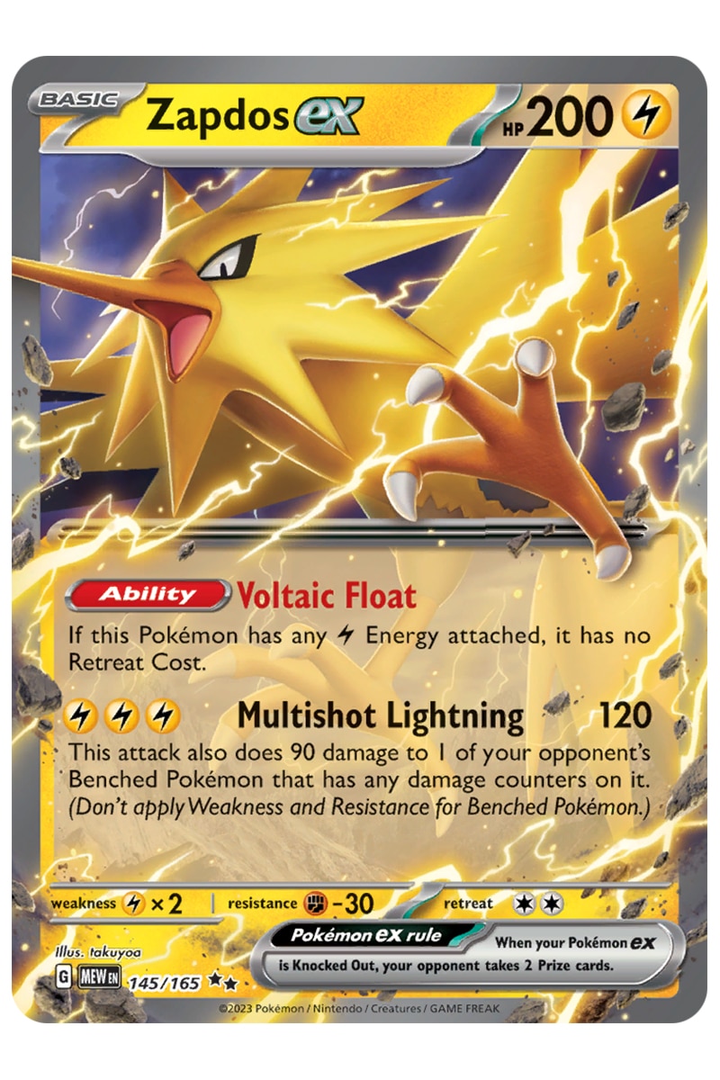 Zapdos ex 145/165