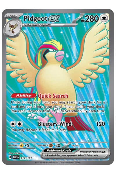 Pidgeot ex 217/197 Secret rare