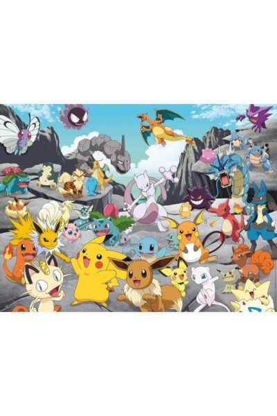 Pokemon Klar til Kamp Puslespil med 1000 Brikker