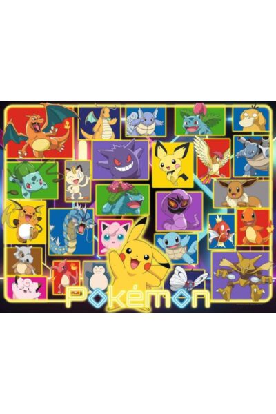 Pokemon Portræt Puslespil med 2000 Brikker