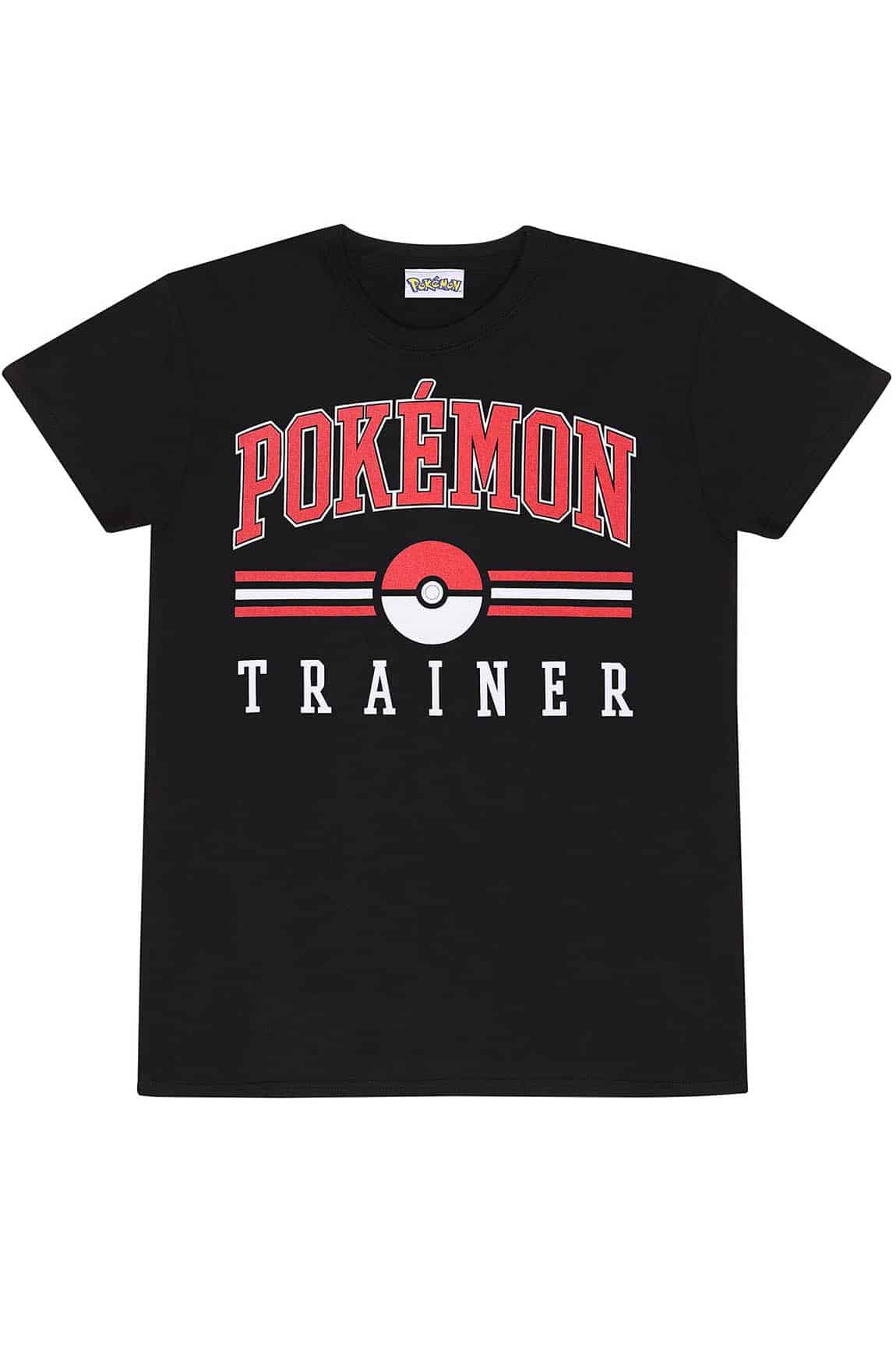 T-shirt Officiel Pokémon Trainer Black Pallet Town Kanto Jaune - Neuf Avec étiquettes - Homme