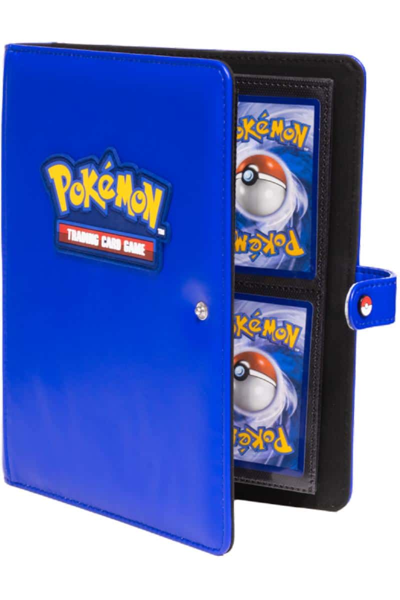 Blkå Pokemon Lædermappe til 160 Kort