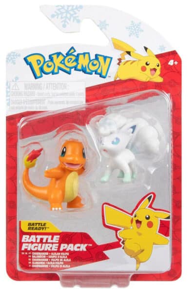 Charmander og Alolan Vulpix Battle Figurer