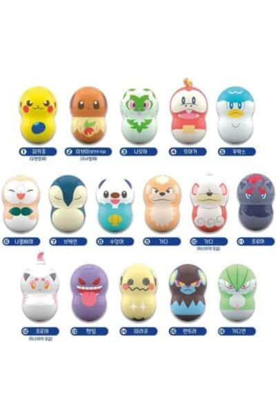 Pokemon Spinpea Figur med Tyggegummi