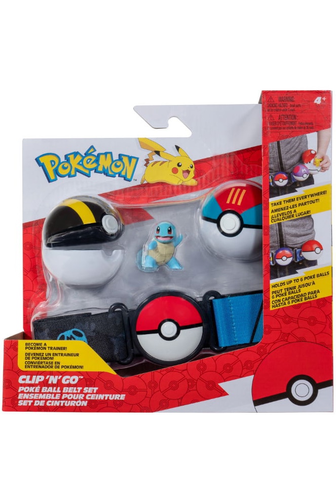 Squirtle bælte med Ultra ball og Lure ball - Pocket Monster