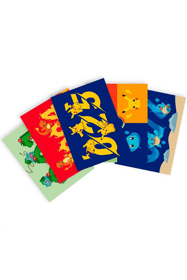 5 Pokemon Postkort