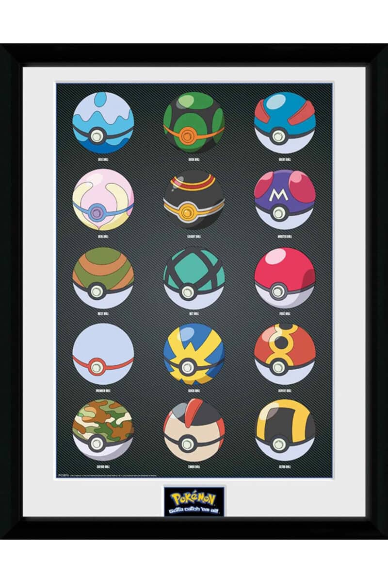 Indrammet billede med Poke Balls
