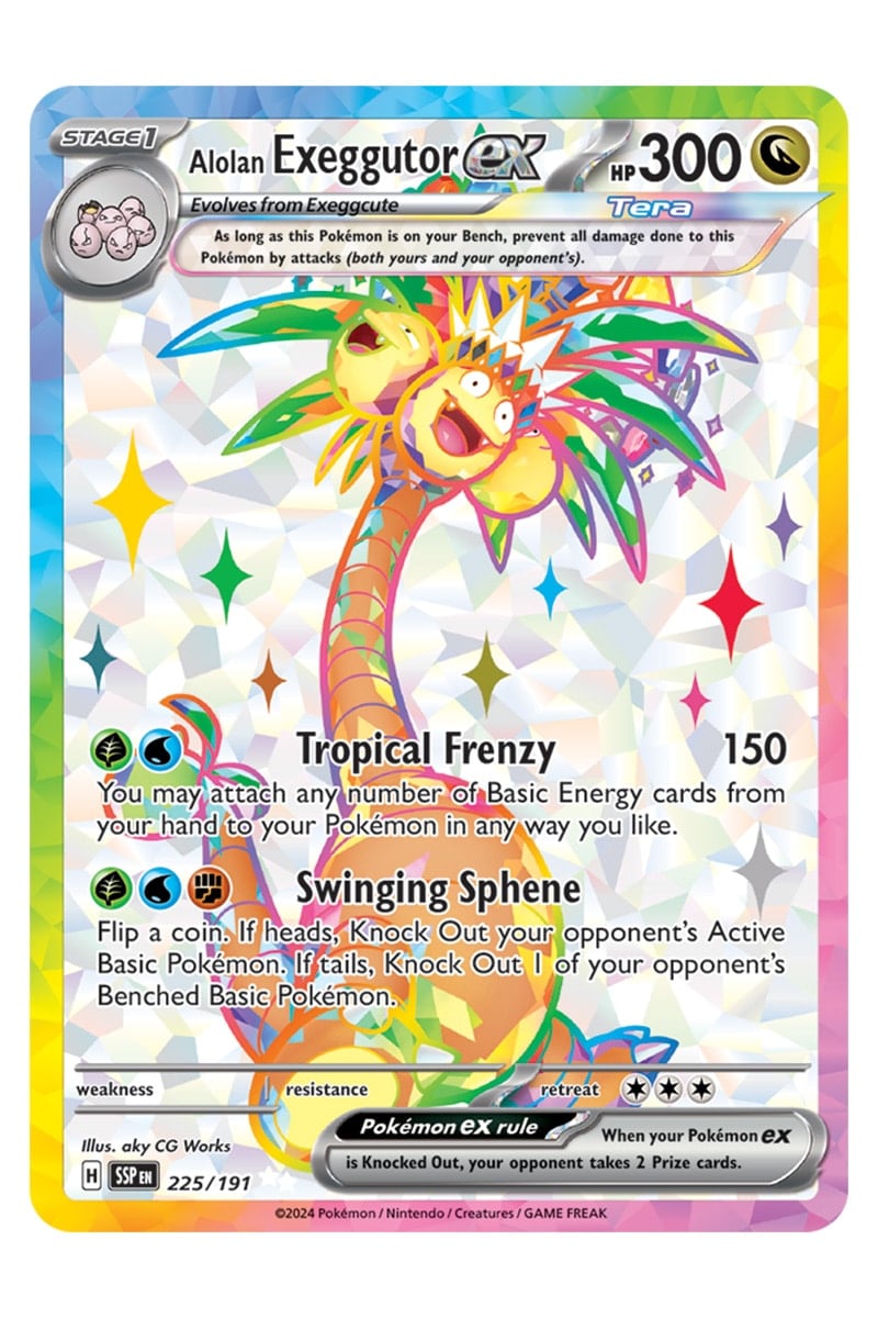 Alolan Exeggutor ex 225/191 Full Art