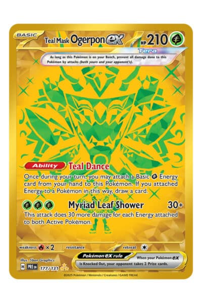 Teal Mask Ogerpon ex 177/131 Gold Secret
