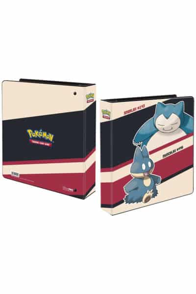 Pokemon Ringbind med Snorlax og Munchlax inklusiv 20 lommer