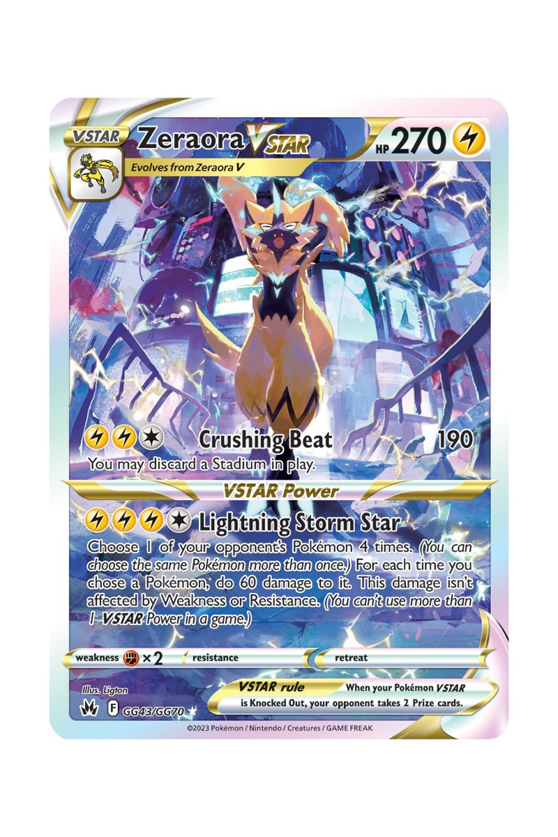 Zeraora VSTAR GG43/GG70 Full Art