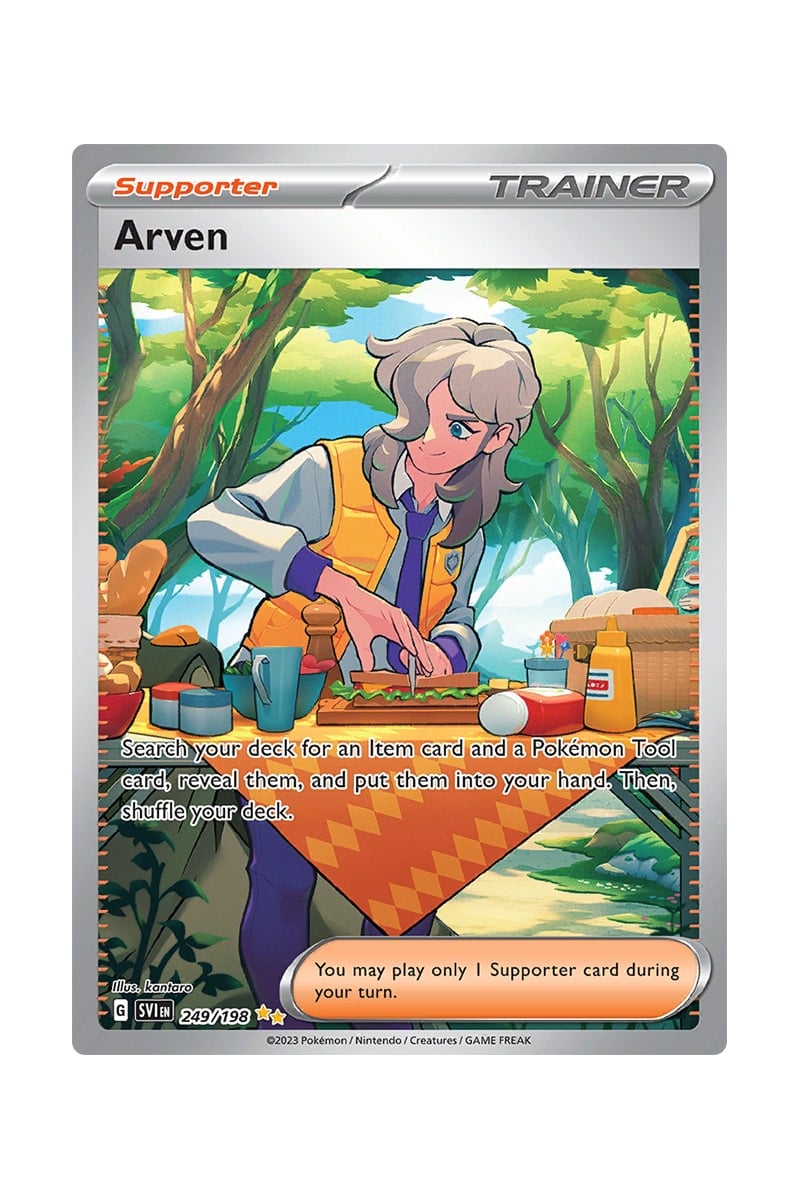 arven pokemon card 249 198 Pokémon Arven Scarlet Violet Alt Art 249/198 main image 1