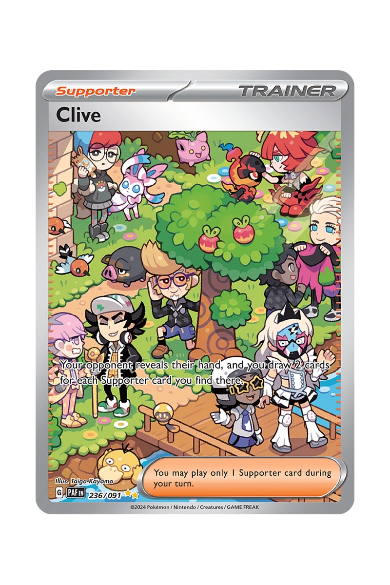 Kb Clive 236/091 Full Art Secret Rare - Pokemon enkeltkort fra Scarlet & Violet: Paldean Fates Kb Clive 236/091 Full Art Secret Rare - Pokemon enkeltkort fra Scarlet & Violet: Paldean Fates