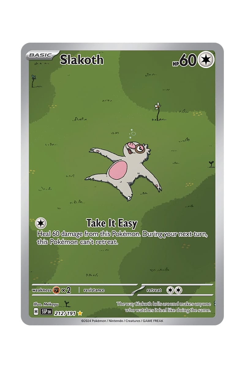 Køb Slakoth 212/191 - Pokemon enkeltkort fra Scarlet & Violet: Surging ...
