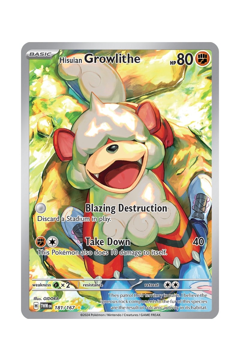 Hisuian Growlithe 181/167 Full Art