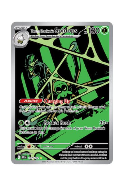 Team Rocket's Spidops 187/182 Full Art