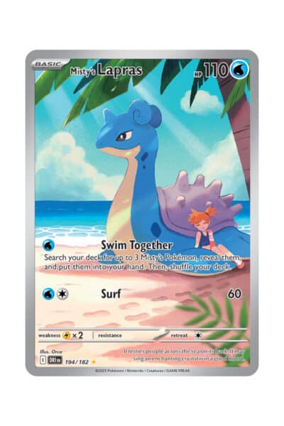 Misty's Lapras 194/182 Full Art