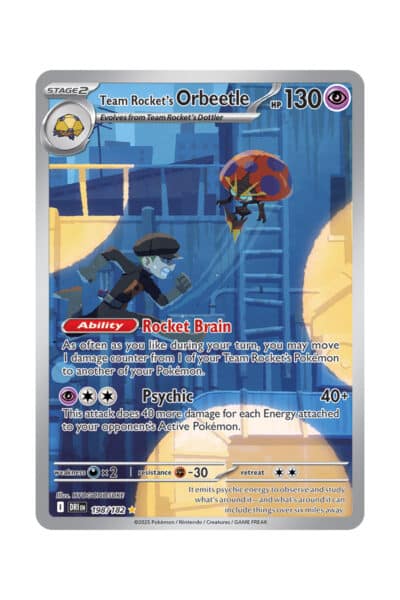Team Rocket's Orbeetle 198/182 Full Art