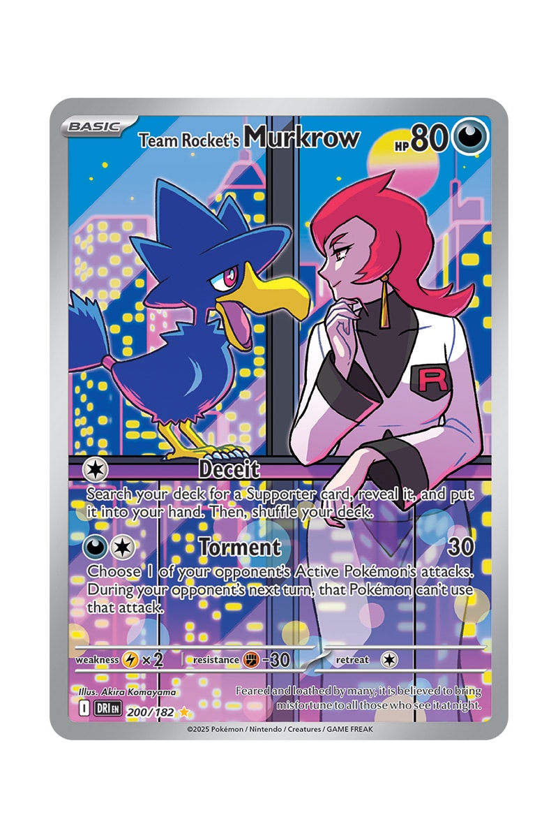 Team Rocket's Murkrow 200/182 Full Art