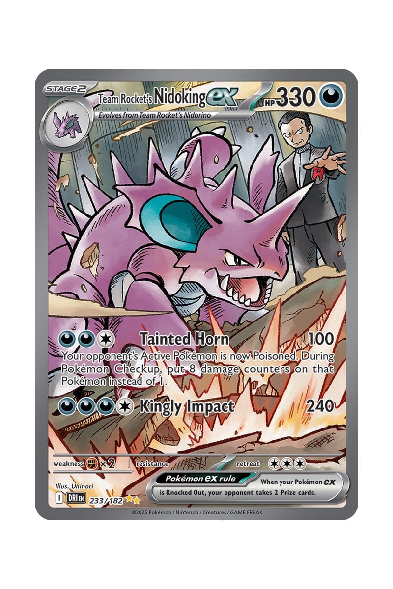 Team Rocket’s Nidoking ex 233/182