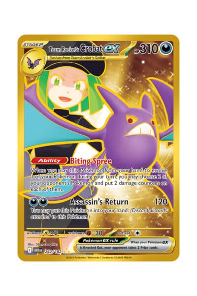 Team Rocket's Crobat ex 242/182 Full Art