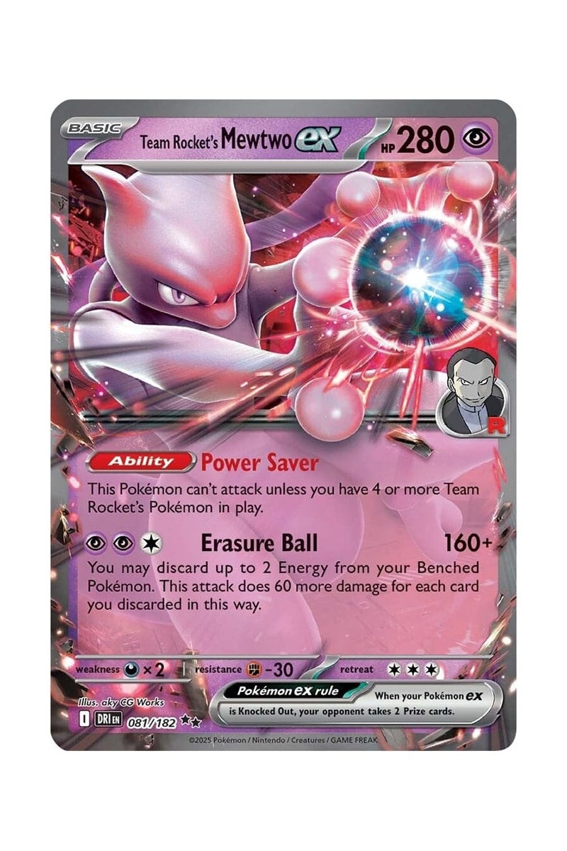 Team Rocket’s Mewtwo ex 081/182