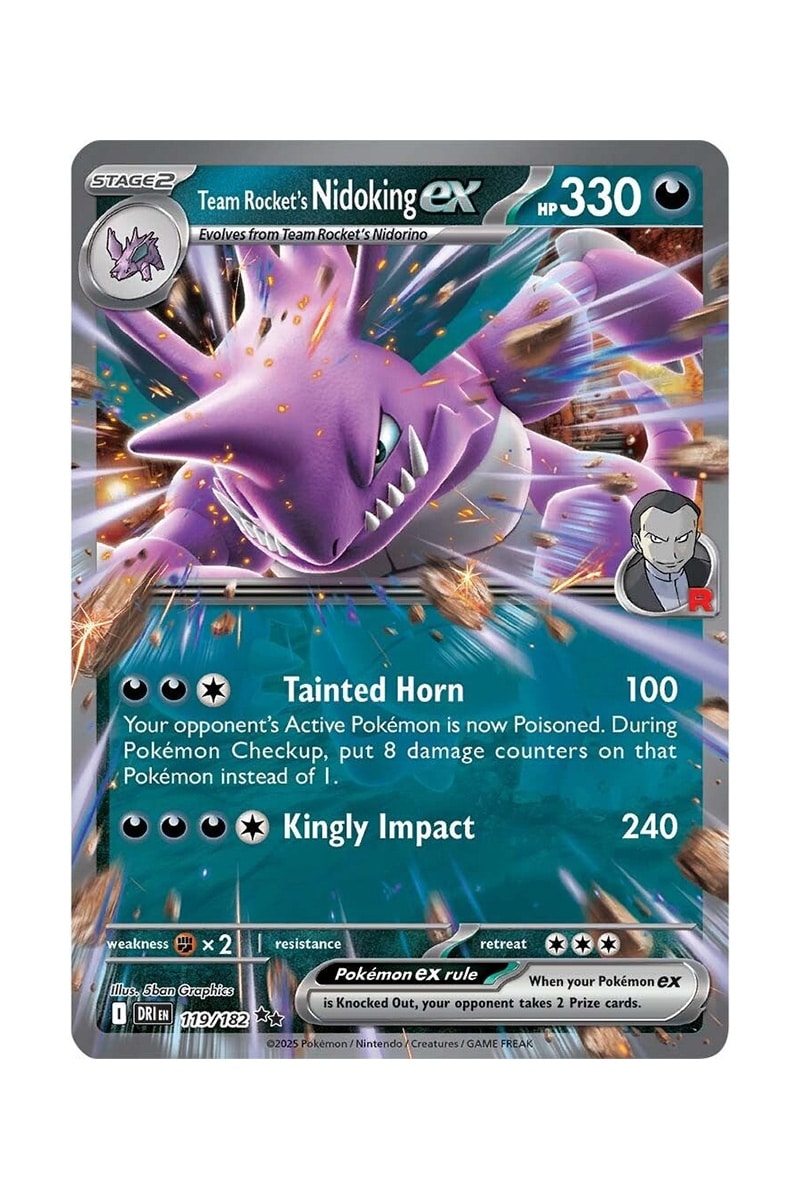 Team Rocket's Nidoking ex 119/182