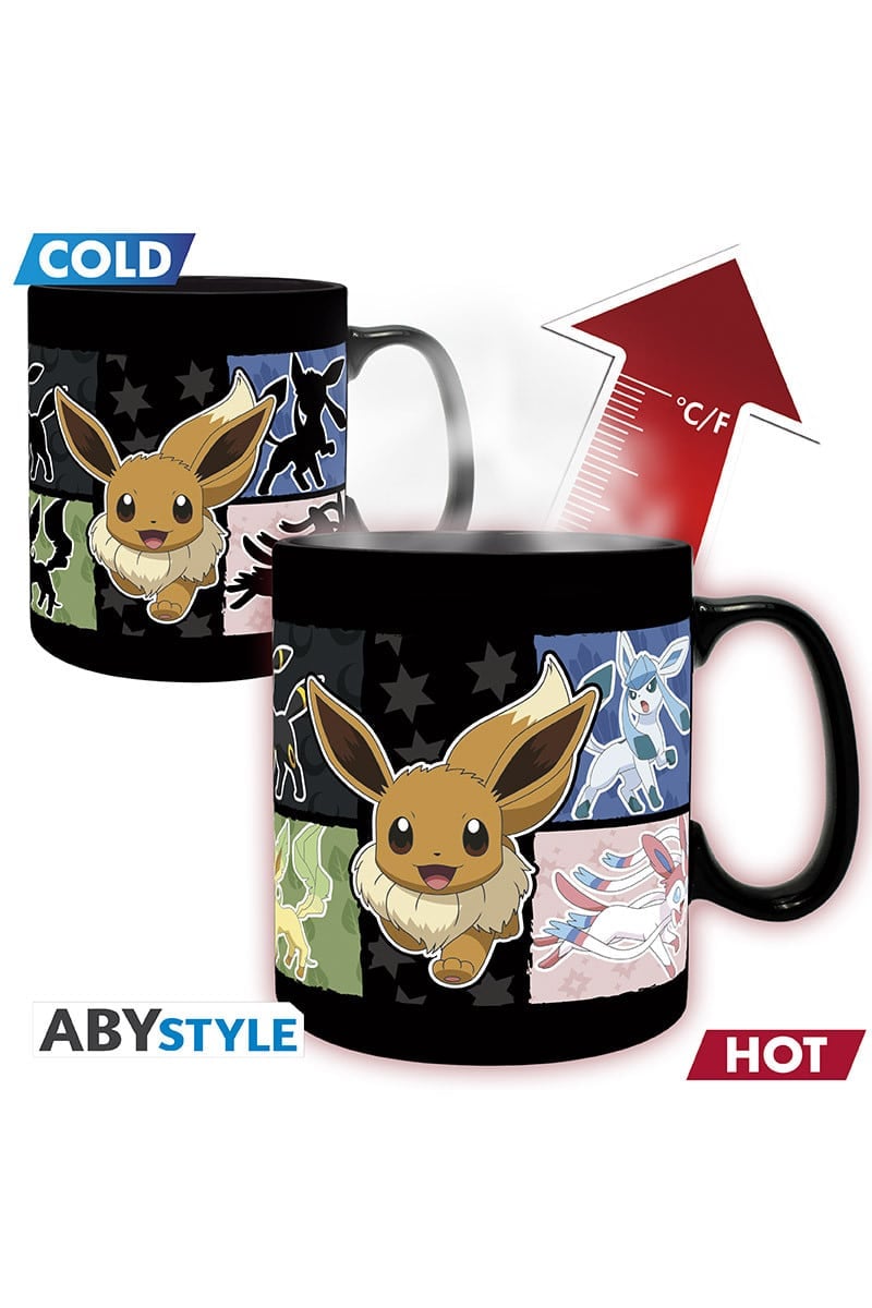 Stort Krus med Eevee og Udviklinger Farveskift