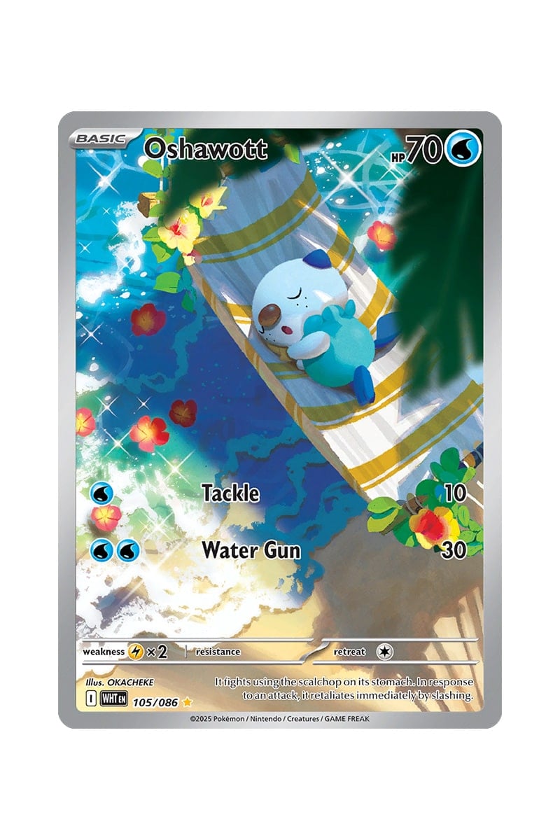 Oshawott 105/086 Full Art — Illustration Rare