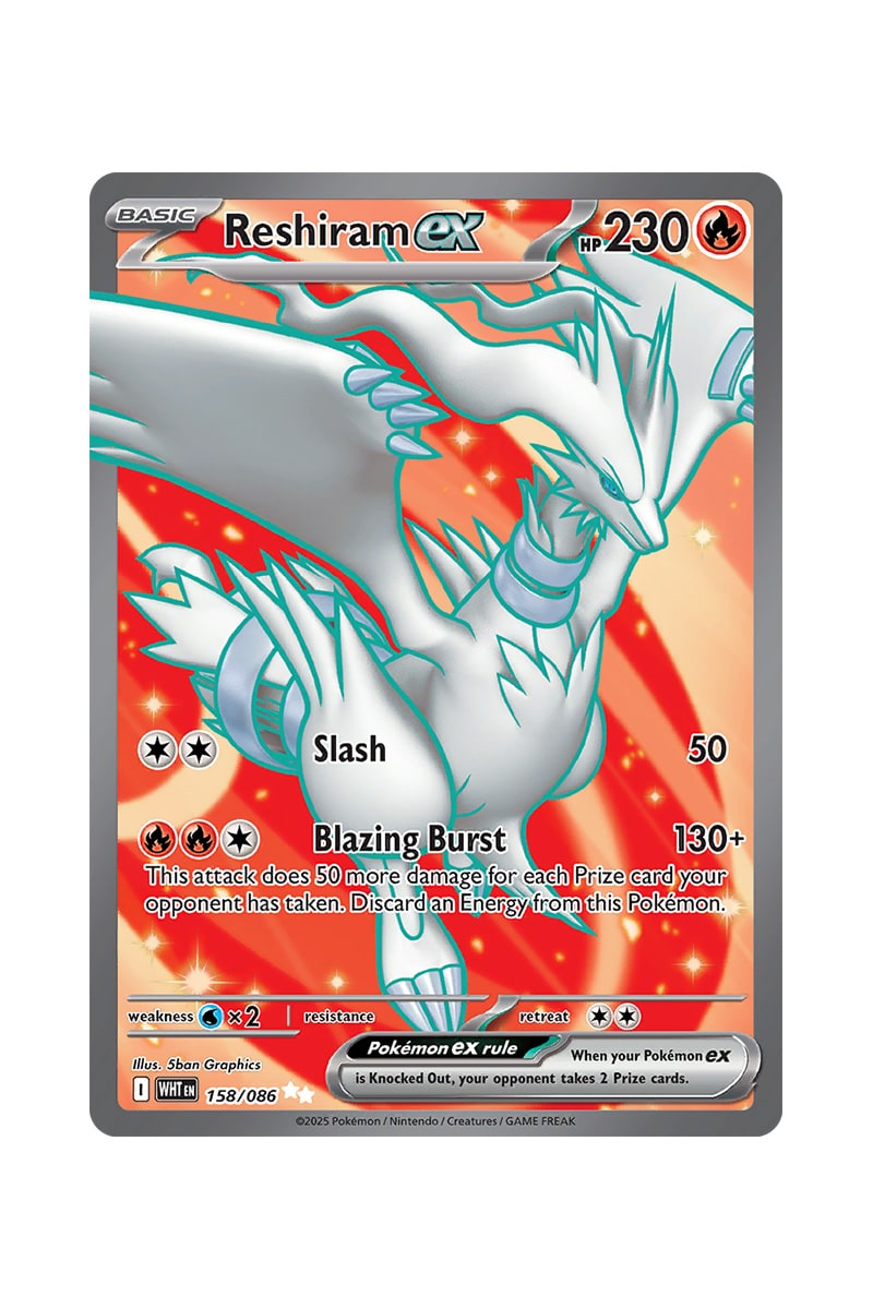 Reshiram ex 158/086 Full Art