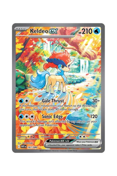 Keldeo ex 167/086 Full Art