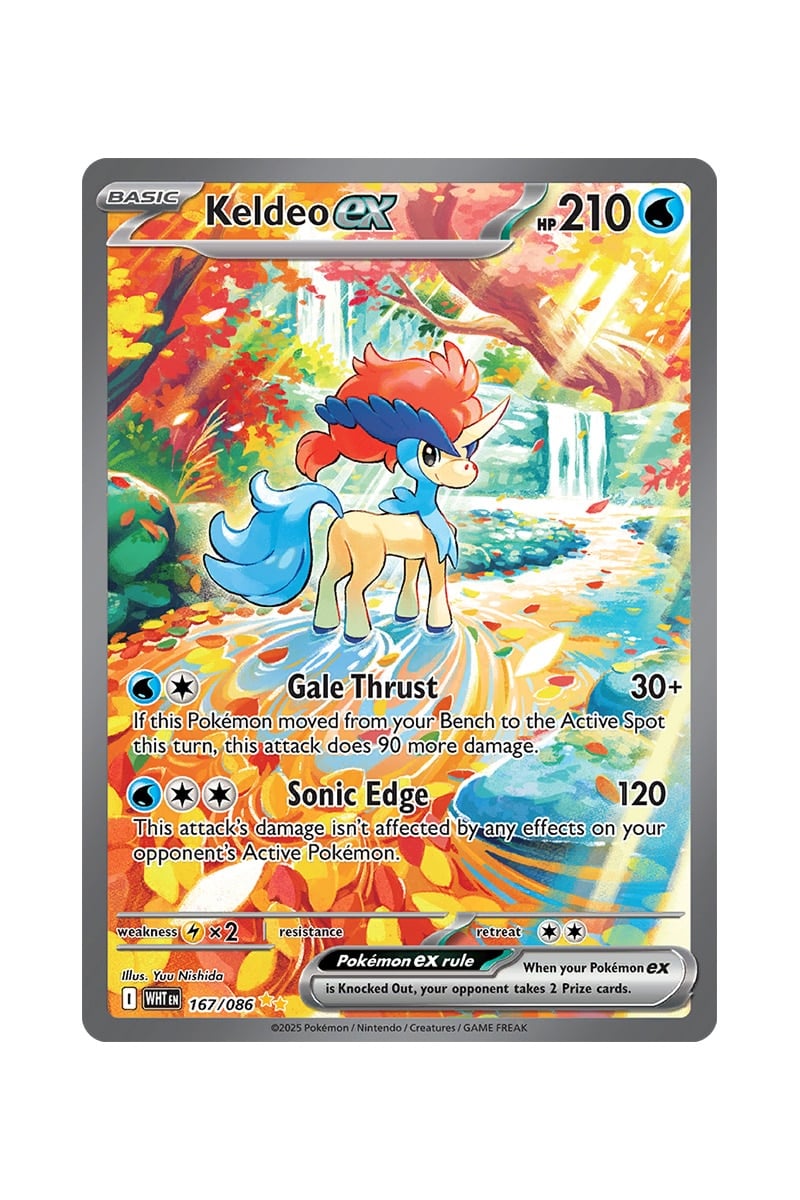 Keldeo ex 167/086 Full Art
