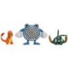 Poliwhirl Trubbish og Charmander Figurer