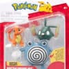 Poliwhirl Trubbish og Charmander Figurer