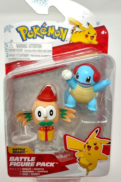 Squirtle og Rowlet Julefigurer