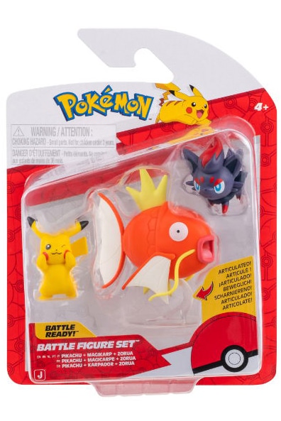 Magikarp, Zorua og Pikachu Figurer