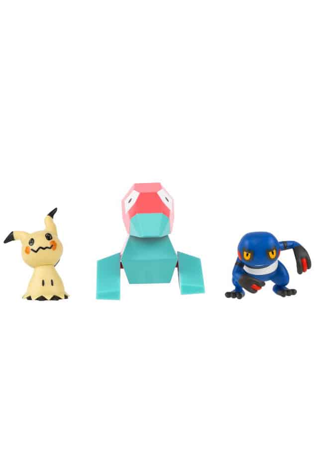 Porygon, Mimikyu og Croagunk Figurer