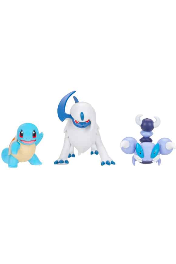 Absol, Squirtle og Skorupi Figurer