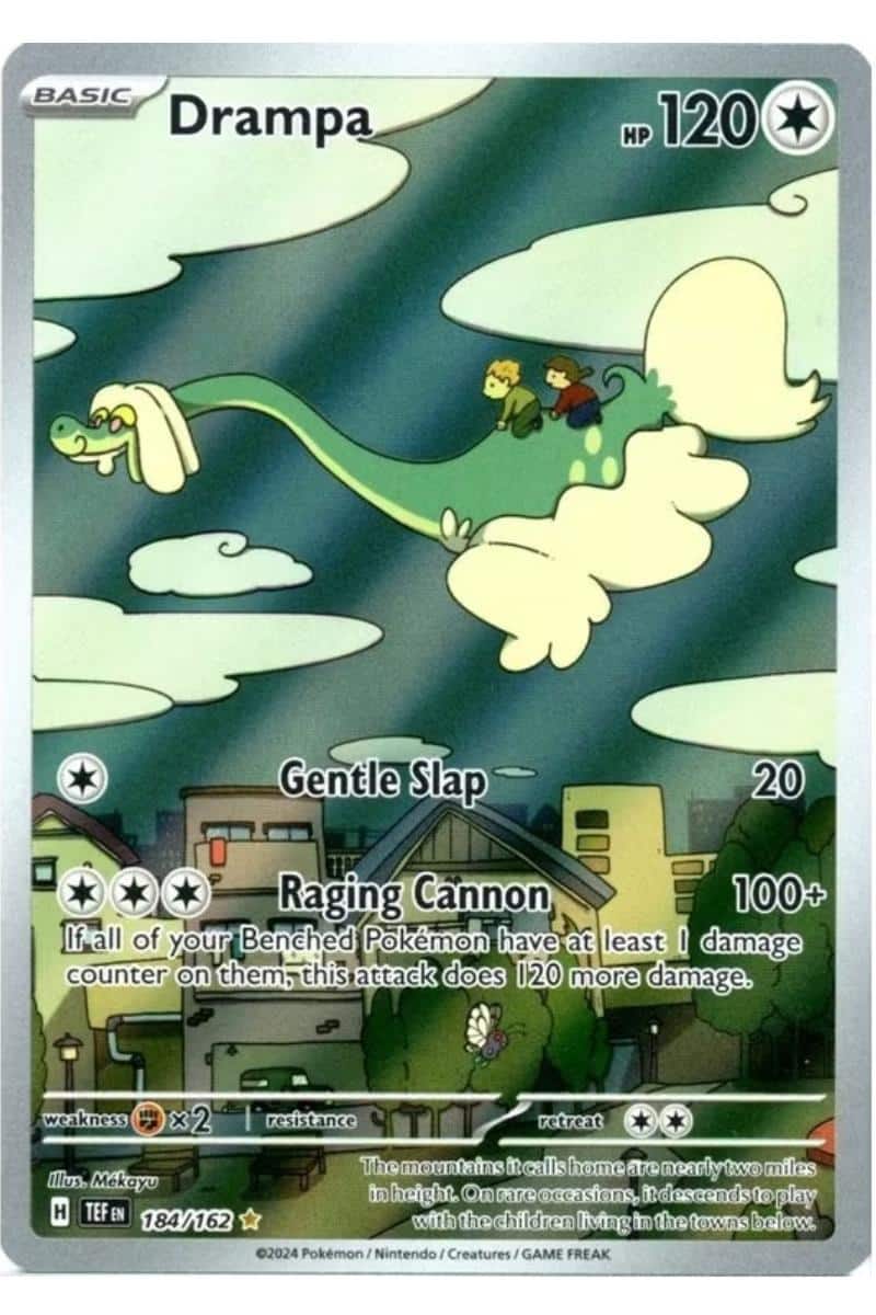 drampa full art pokemon card Drampa GX 160/145 Hyper Rare Guardians Rising Pokemon Card Near Mint main image 0