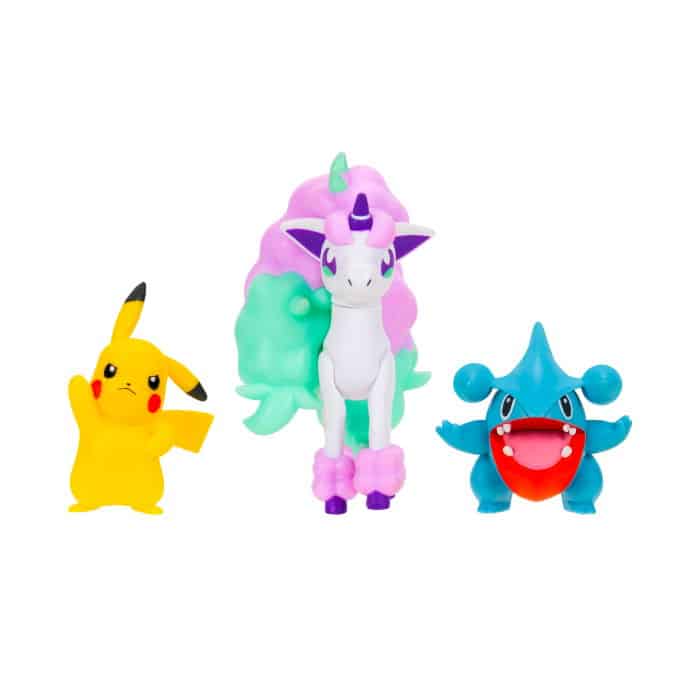 Galarian Ponyta, Gible og Pikachu Figurer
