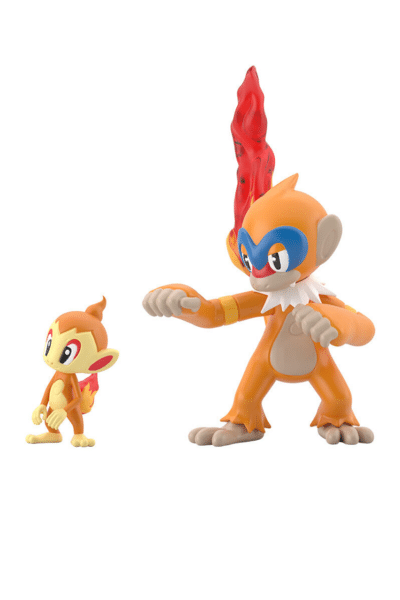 Japansk Sinnoh Sæt med Chimchar og Monferno