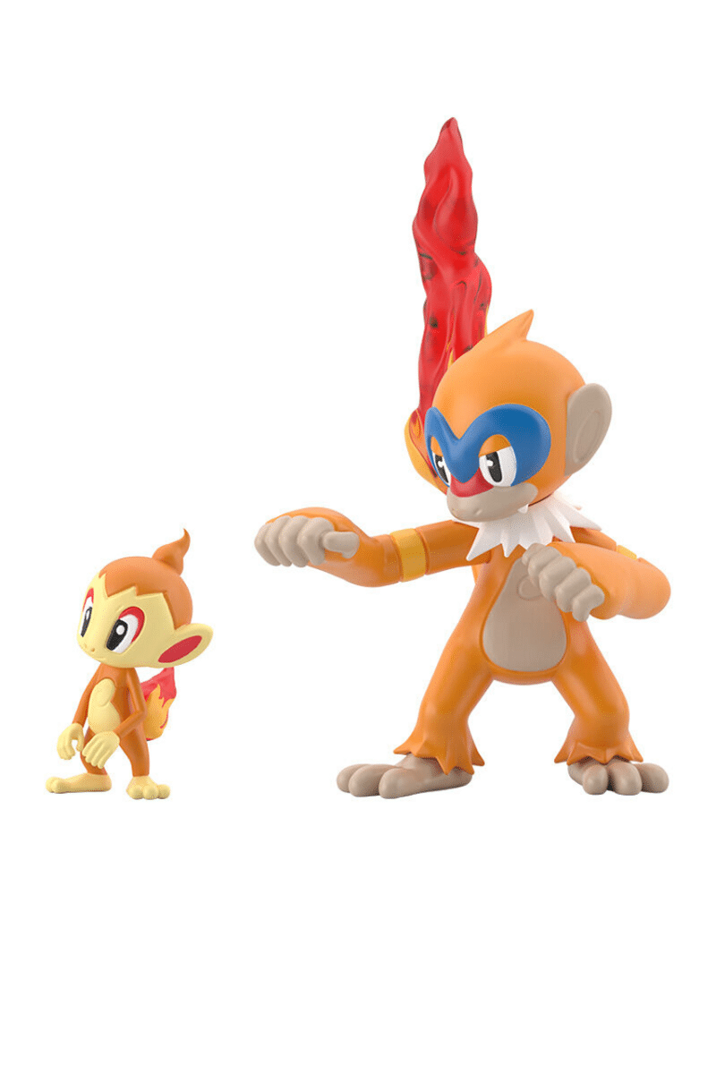 Japansk Sinnoh Sæt med Chimchar og Monferno