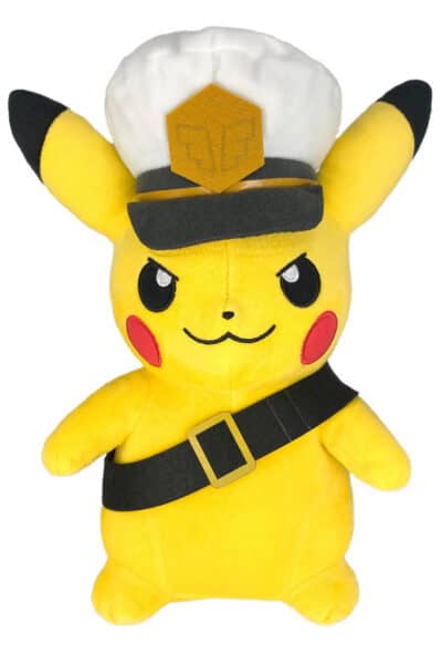 Stor Japansk Kaptajn Pikachu Bamse med Pilotbriller
