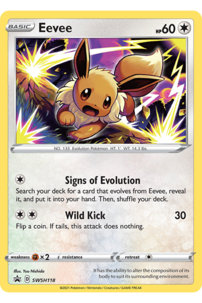 Eevee SWSH118 Cosmos Holo Promo