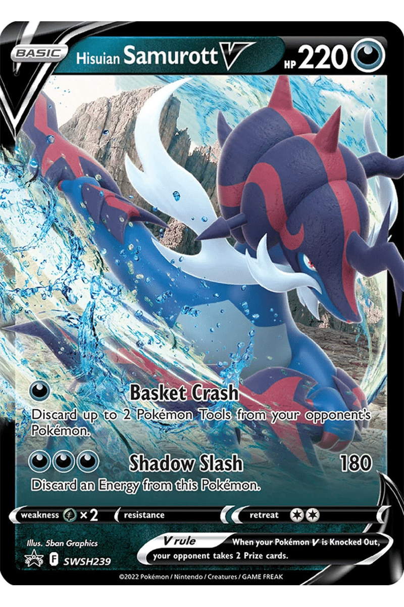 Hisuian Samurott V SWSH 239 Full Art